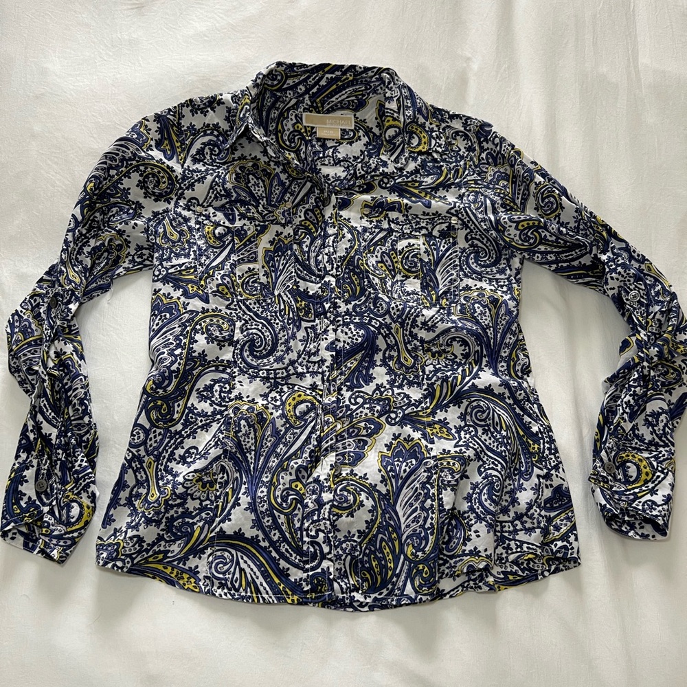 Michael Kors long sleeve shirt, size small.